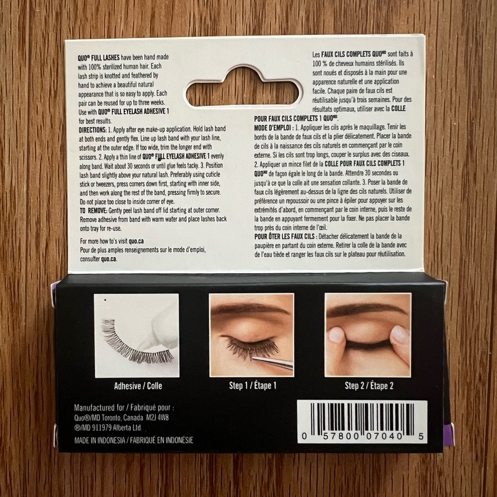 FREE 🆓 with Any Two Purchases -  NEW Quo Full Lashes - Black - Picture 2 of 4